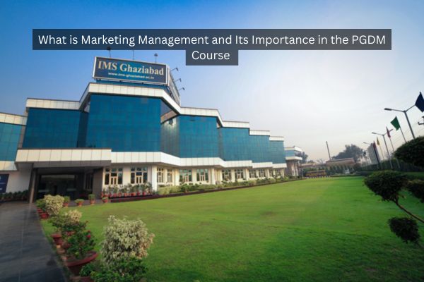 What is Marketing Management and Its Importance in the PGDM Course